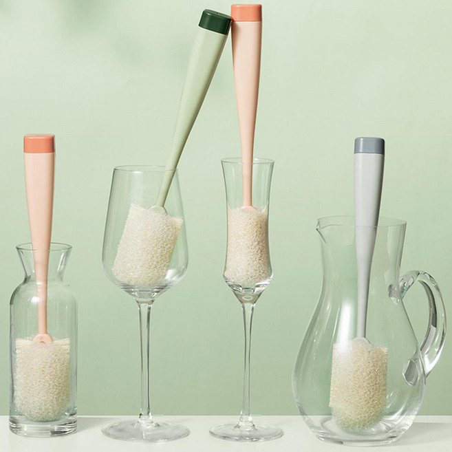 텀블러세척솔 물병세척솔 병세척솔 컵세척솔 세척브러쉬, 민트그린, 1개