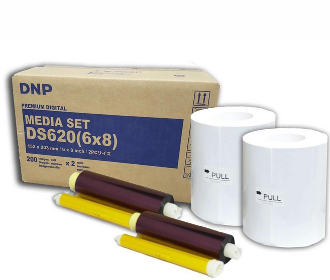 총판/신품 DNP DS620미디어세트 1박스(용지+리본KIT) 4X6인치6X8인치공용 FOTOLUSIO