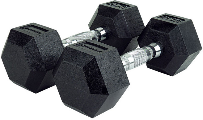 GYMMAN 짐맨 PEV 육각 덤벨 냄새없는 아령, 2개, 5kg