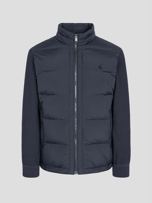 [빈폴] 니트소매 구스 다운 네이비 (BC5X38C24R)