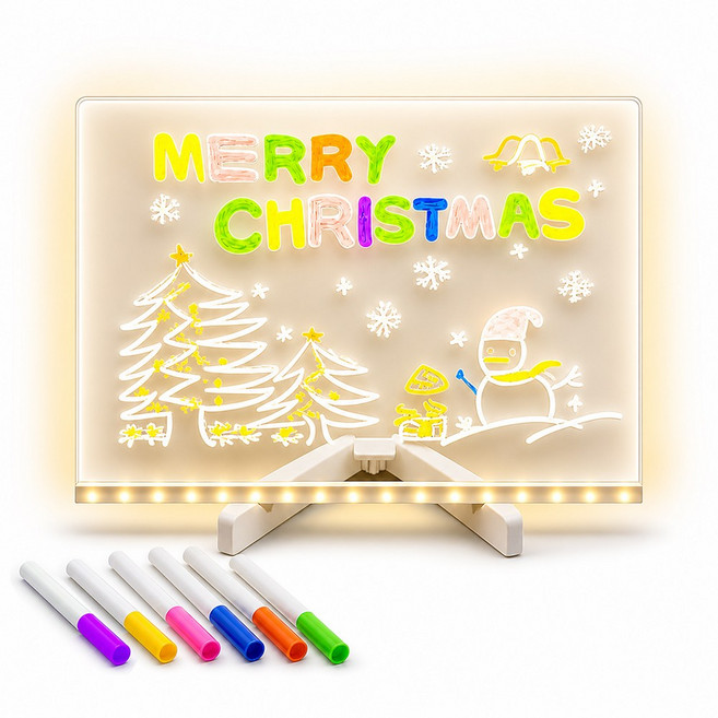 에이치 스토리 LED 무드등 만들기 DIY 빅사이즈 아크릴판 카페 보드, 7컬러