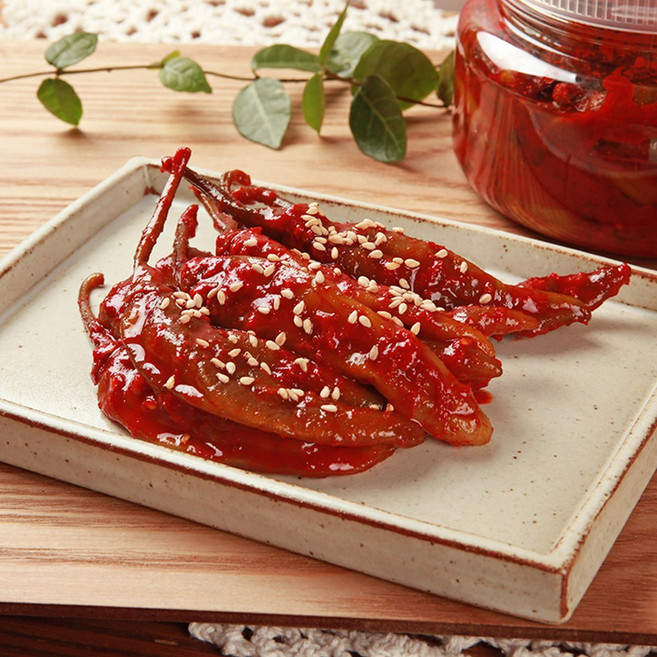 젓갈 양념 고추장아찌 고추무침, 400g, 2개