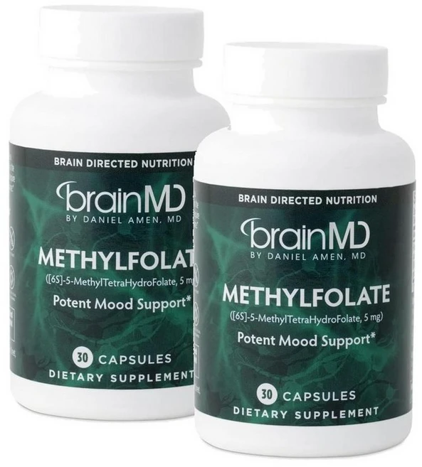 브레인엠디 메틸 폴레이트 엽산 5mg 캡슐 BRAINMD MethylFolate, 2개, 30정 - 쿠팡