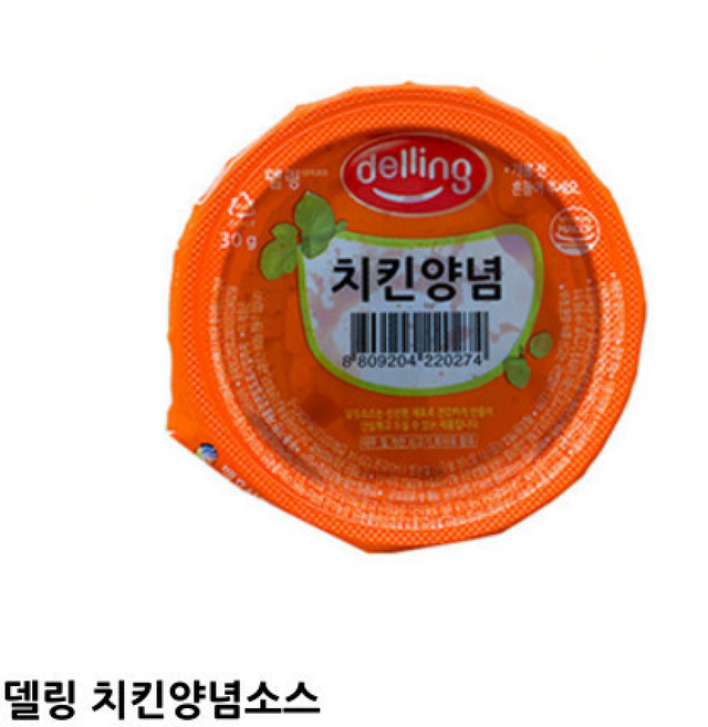 백호 델링 치킨 양념 소스 () 치킨 양념소스/통닭 양념소스/튀김소스/배달소스/테이크아웃, 100개, 30g