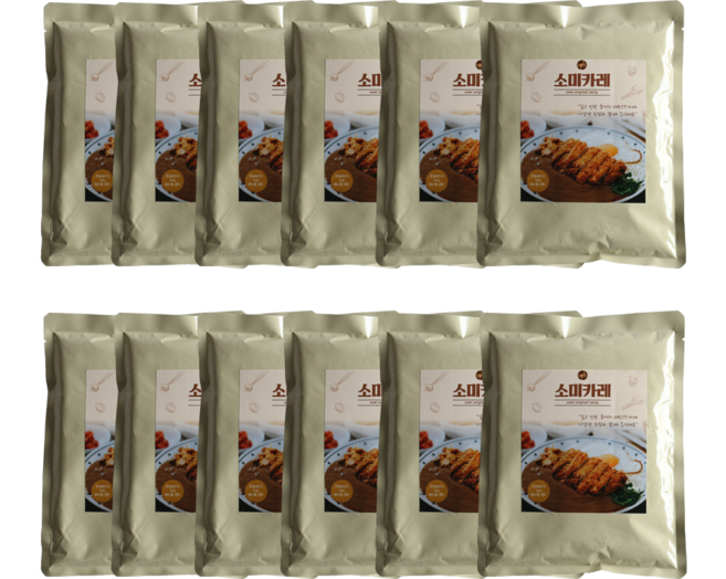 소미 카레500g (박스) - 레토르트 즉석카레 커리, 500g, 12개