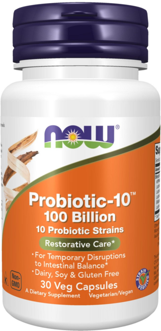 NOW Foods 1000億益生菌素食膠囊, 30顆, 1罐