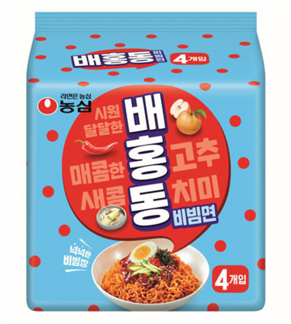 농심 배홍동비빔면137g(4입)X2개/무료배송, 1개