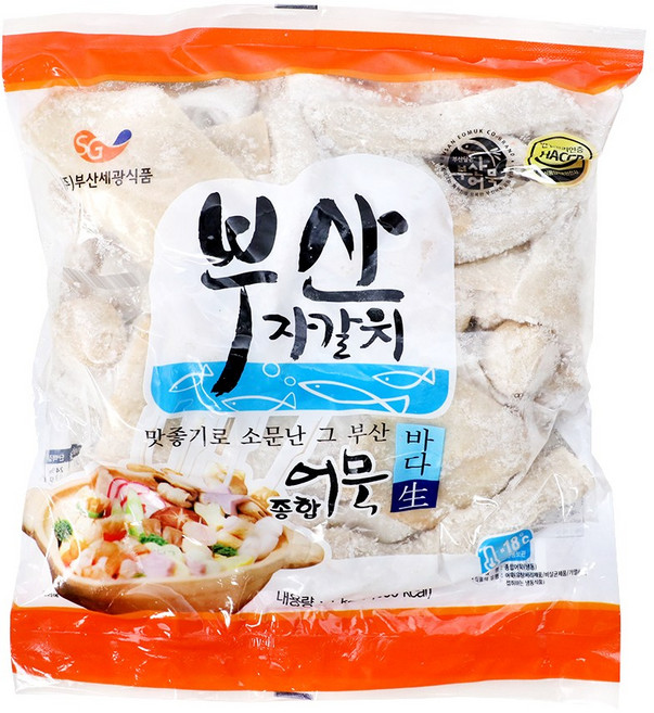 부산자갈치 냉동종합어묵 1kg, 4개