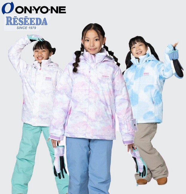 온요네 스키복 레세다 키즈 주니어 여아 상하의 세트 스키웨어 보드복 4컬러 RES67003