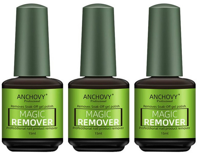 강력한 매직 네일 리무버 젤 로로 제거, 1개, 폭발형 제거젤 3병세트
