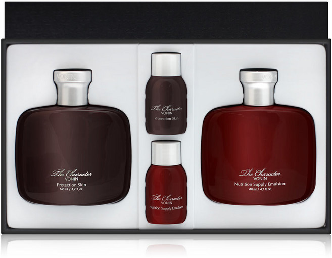 보닌 보닌 더 캐릭터 2종 세트 기획 남자 기초 스킨로션 끈적임없는 피부 진정 옴므 화장품 선물세트, 1세트