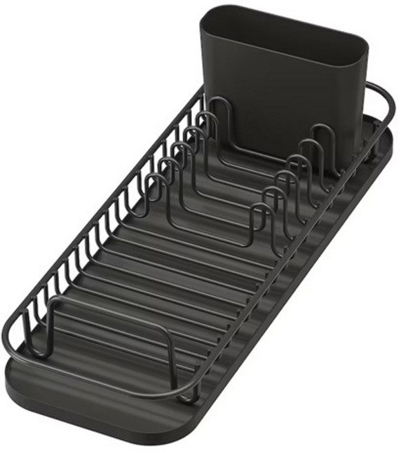 이케아 LILLHAVET 릴하베트 다용도 식기건조대싱크대용품설거지용접시꽂이수저통주방용품, 앤트러싸이트_605.034.75