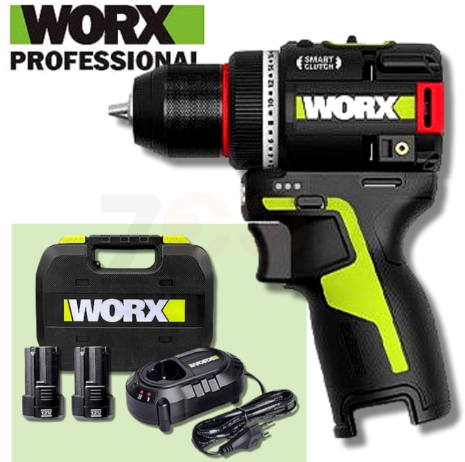 웍스 충전드릴 드라이버 미니 WU135.2 12V 2.5Ah 풀세트, 1개