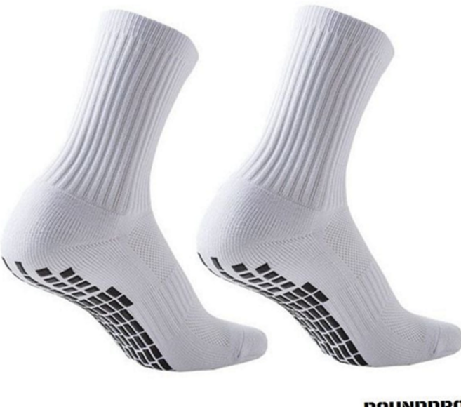 다다랜드 논슬립 풋살 축구양말 하프삭스, 화이트, 3세트