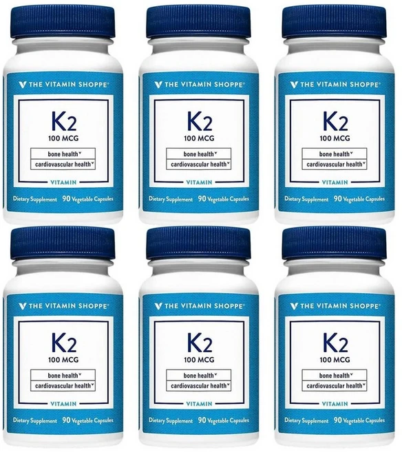 더 비타민 쇼페 비타민 K2 100mcg 캡슐, 6개, 90정 - 쿠팡