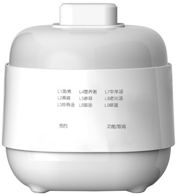 작은 1L 전기 슬로우 쿠커 세라믹 죽 및 수프 메이커 수프 죽, EU