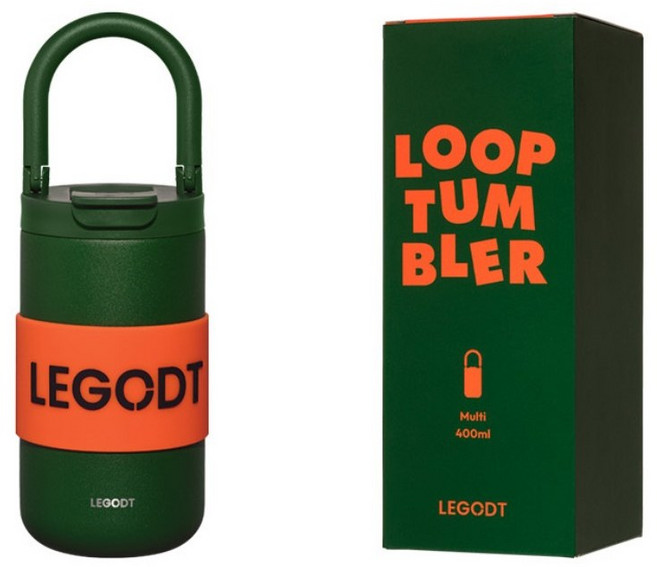 [정품] 레고트 루프 텀블러 멀티 400ml (그린), 그린, 1개