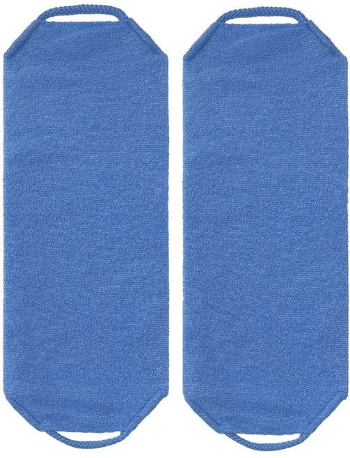 믹스어블 고급 대나무 때타월, 블루, 1개입, 2개