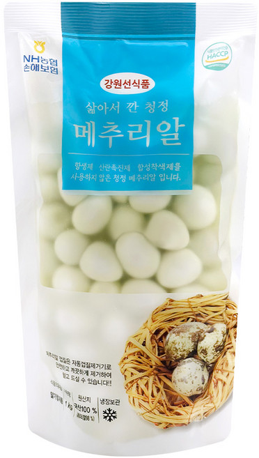 강원선식품 청정 깐메추리알 1kg, 1개