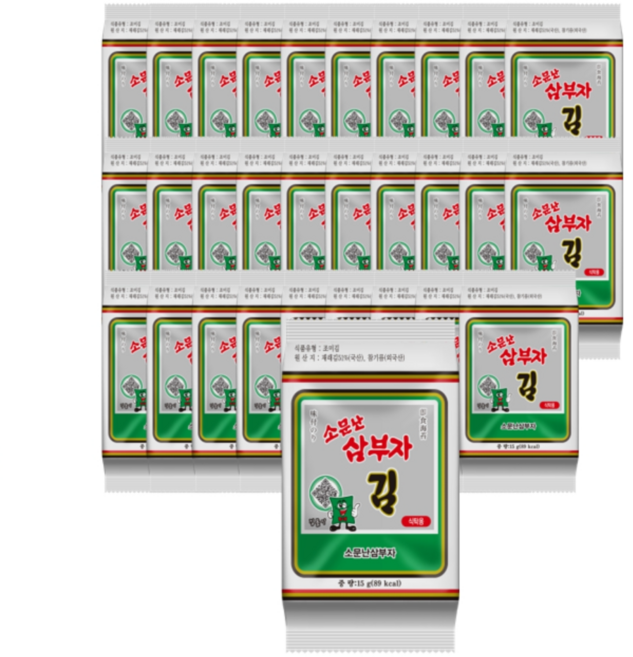 소문난삼부자 본사 재래 식탁김, 15g, 30개