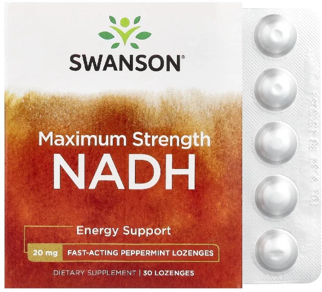 스완슨 비타민 B3 NADH 페퍼민트 20mg 사탕 정제 30정, 1개 - 쿠팡