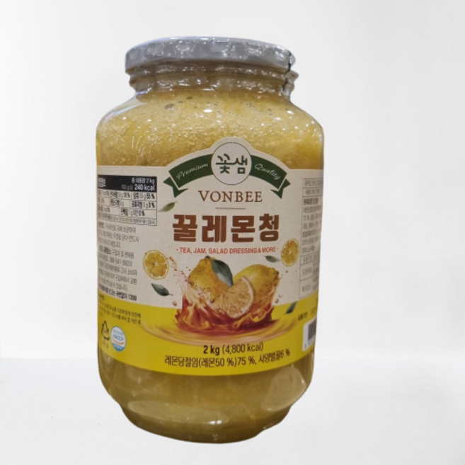 꽃샘 본비 꿀레몬청 2kg, 1개입, 1개