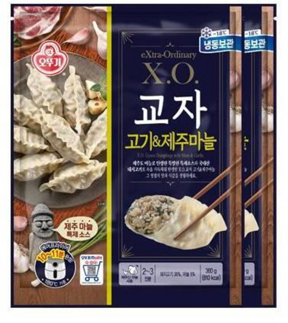 오뚜기 X.O. 교자고기&제주마늘 360g 2개