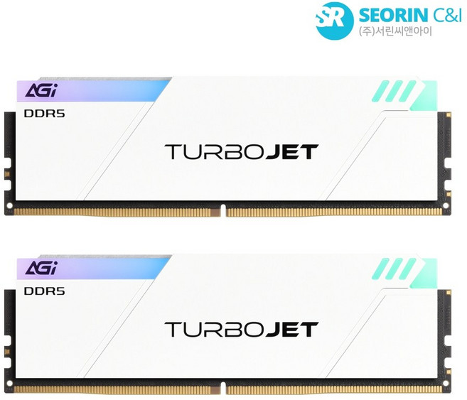 AGI DDR5-6000 CL30 TURBOJET UD858 RGB 화이트 패키지 서린 (32GB(16Gx2))