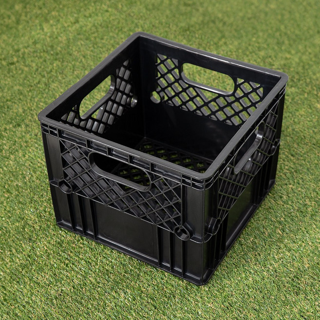 비스토어 밀크박스 캠핑 카고 수납 박스 단품, 1개, 1단, 블랙