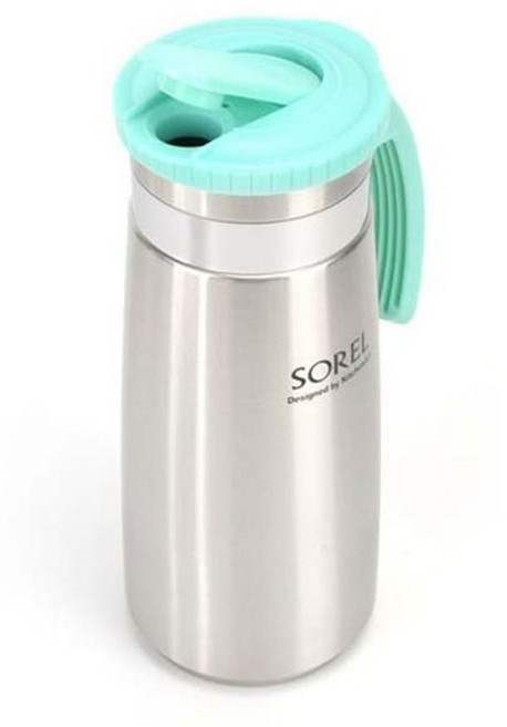 스텐 물병 원터치 냉장고 물통 식당 물병 보틀 1300ml, 1개