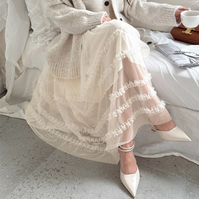 [난닝구]칼레브 밴딩레이스스커트