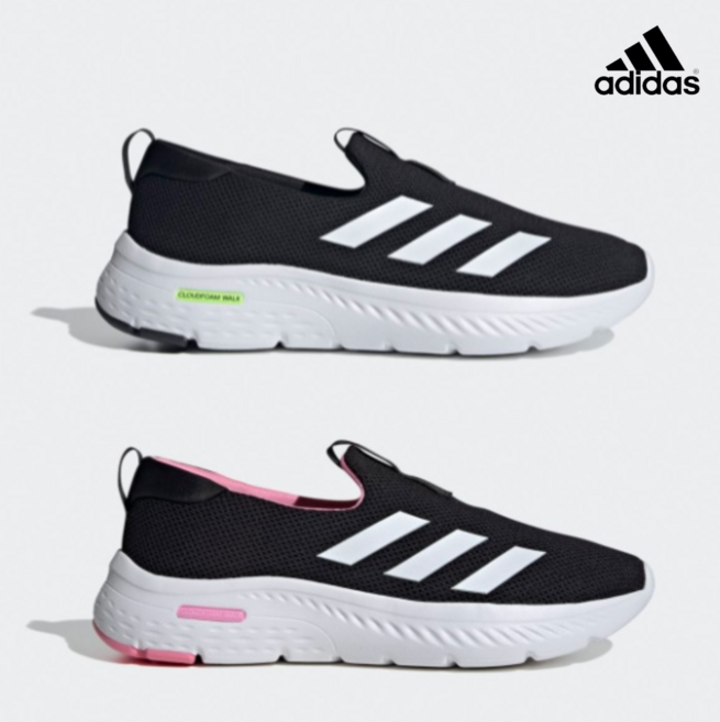 아디다스 남여 통풍좋은 메쉬 가볍고 편한 끈없는 운동화 슬립온 스니커즈 택1