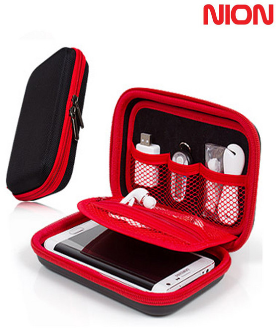 니온 디지털 멀티 파우치 S 충격보호 여행용 다용도 멀티파우치, 블랙, 1개