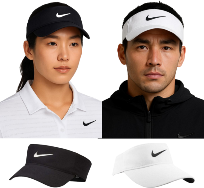 [백화점 정품] 나이키 썬캡 드라이 핏 에이스 바이저 골프 모자