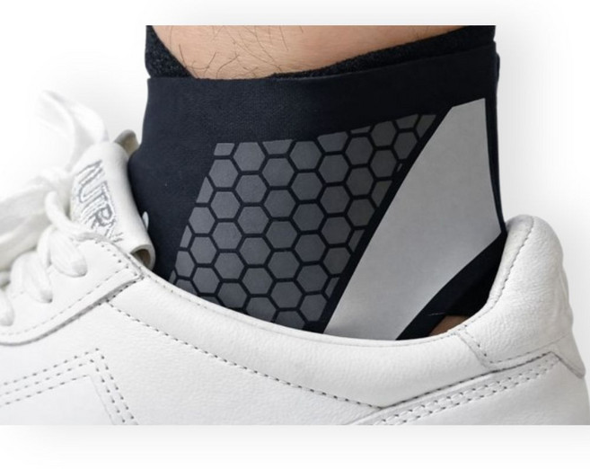 브레이스엠 고탄력 초슬림 발목 보호대 / 블랙, 2개