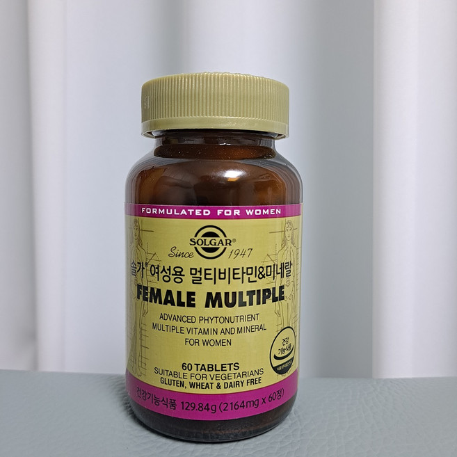 솔가 여성용 멀티비타민 & 미네랄, 60정, 1개