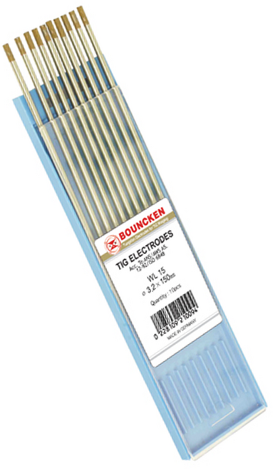 위더스 란탄 텅스텐 금색 알루미늄 TIG용접봉 알곤 텅스텐 10개입 WL15, 1세트