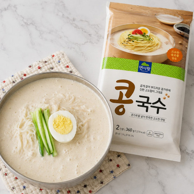 면사랑 콩국수, 360g, 1개