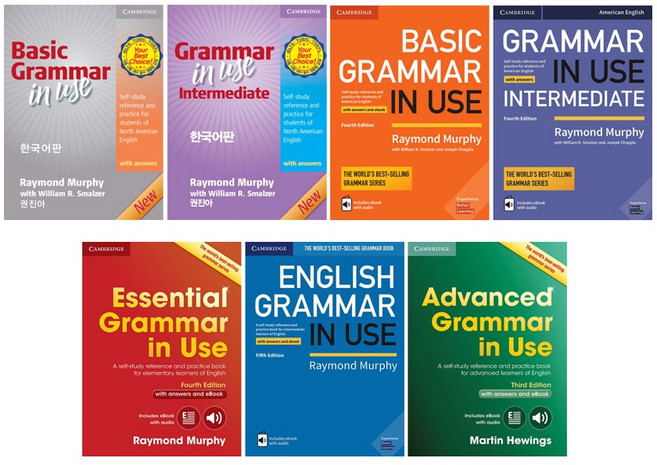 [그래머인유즈] Grammar in Use 시리즈 한국어판 / 영어판, English (5th+ebook)