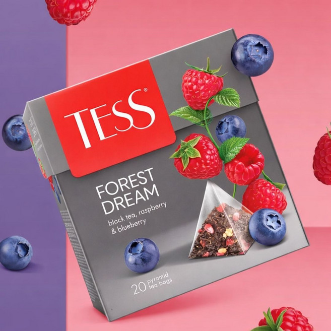 Tess Black Tea Forest Dream 테스 블랙티 포레스트 드림 블렌드, 5개, 20개입, 36g