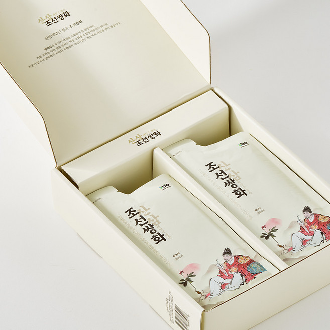 산삼배양근 품은 조선쌍화 수제 한방 쌍화차 한방차, 1개, 10개입, 80ml