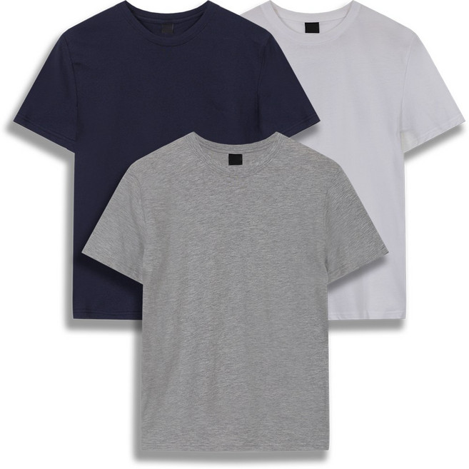 기본 베이직 무지 소프트 30수 면 라운드 반팔 티셔츠 여름 빅사이즈 단체티 속티 이너티 남성 남자 남녀공용