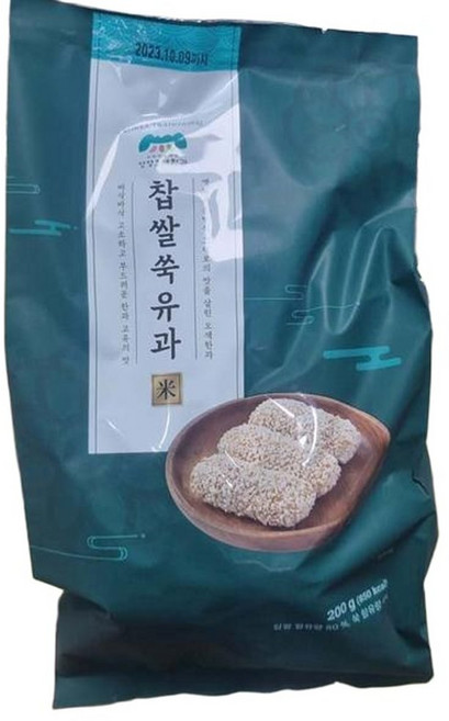 찹쌀 쑥 유과 200g, 1개
