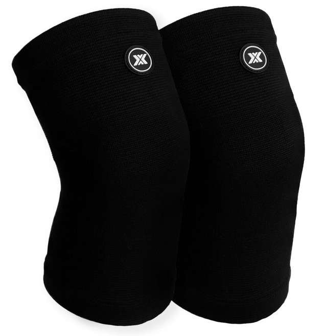 엑스포디움 무릎보호대 2.0 크로스핏 헬스 축구 농구 등산 스퉈트 (한쌍), 퓨어 블랙, 1개