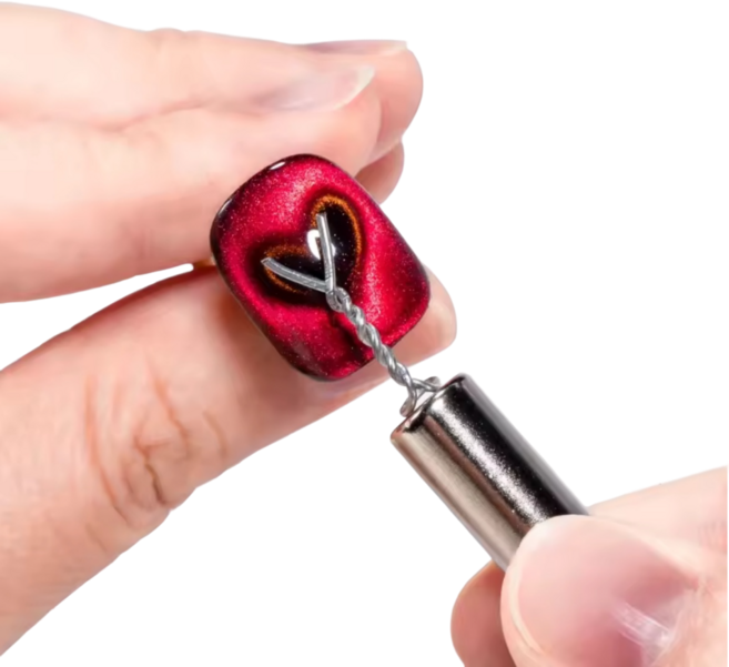 [AS젤] 하트 자석 만들기 키트 마그네틱 네일 세트, 1개, 하트자석 키트