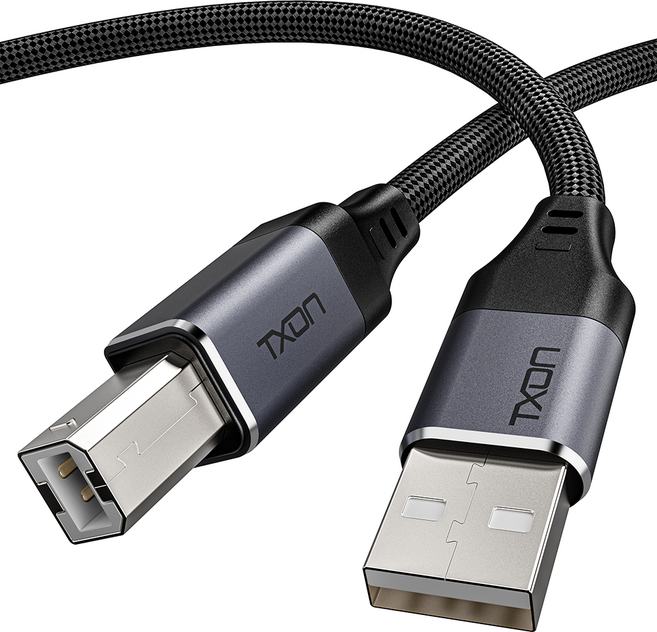 티엑스온 USB 2.0 A B타입 프린터 케이블, 5m, 1개