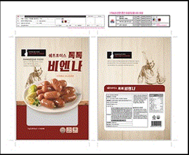 쉐프초이스 비엔나소시지, 1개, 1kg