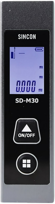 신콘공식대리점 SD-M30 레이저 거리 미니 측정기 레드빔 레이저줄자 거리측정기 30M, 1개