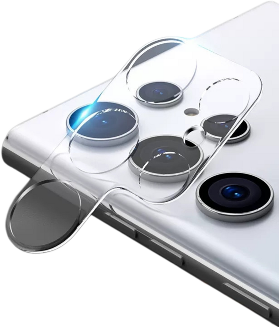三星 Samsung 高清玻璃鏡頭貼 S21 Ultra(此型號為分體鏡頭), 一體透明鏡頭貼-一片裝,S21 UItra(此型號為分體鏡頭), 1個