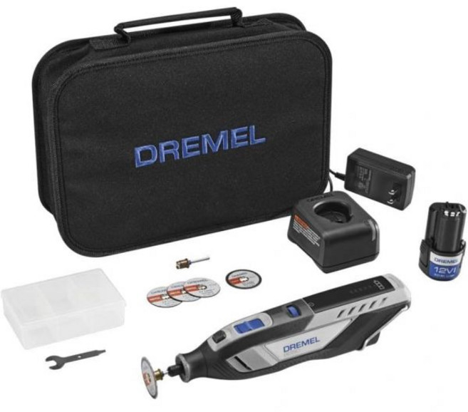Dremel 82505 12V 리튬 이온 가변 속도 무선 회전 공구브러시리스 모터 포함 공구 액세서리 5개 3Ah 배터리 충전기 가방, Original Kit